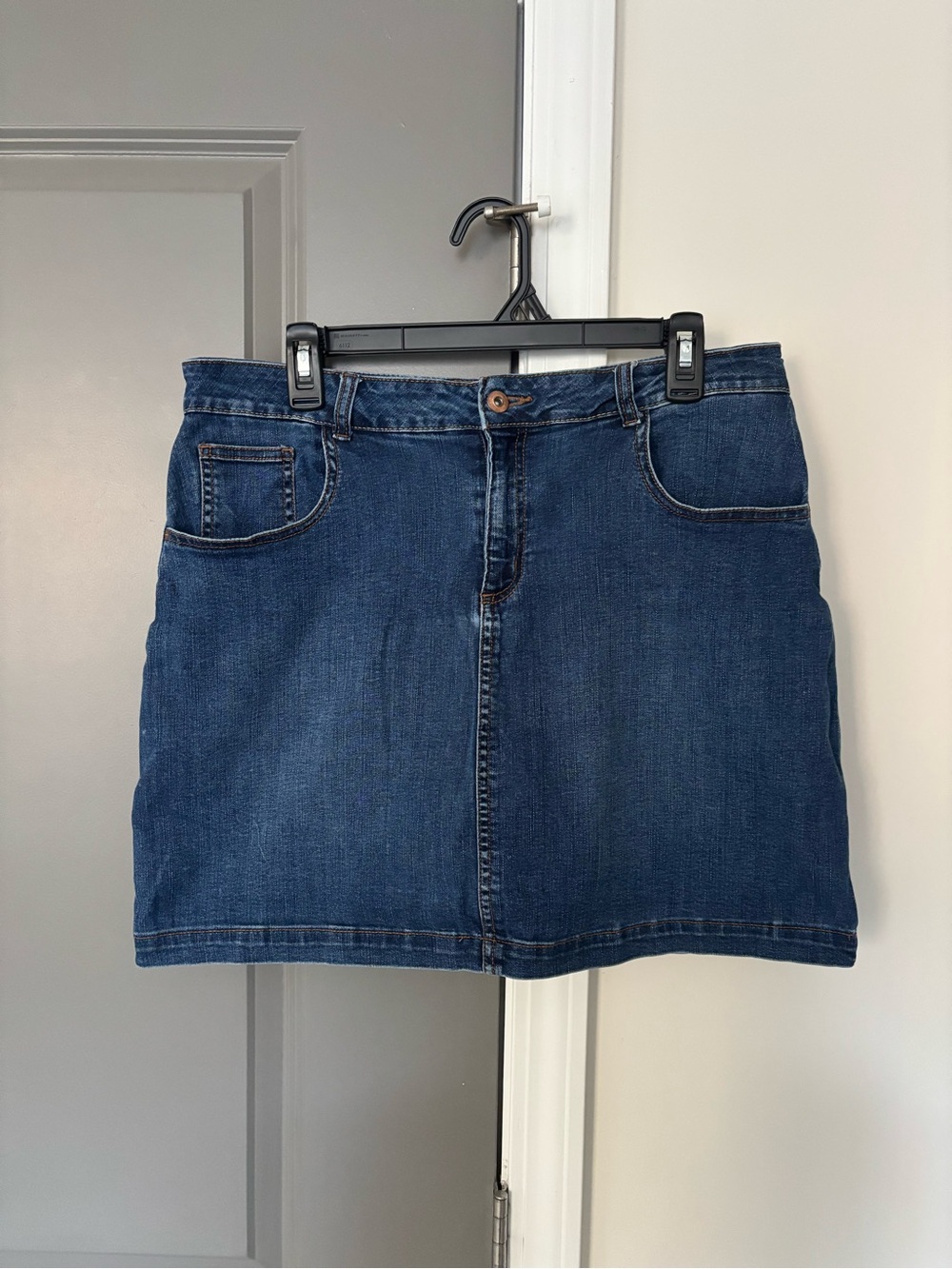 Faded Glory Denim Skirt w/ Built In Shorts